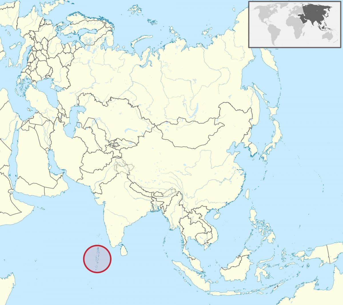 peta dari maladewa peta asia
