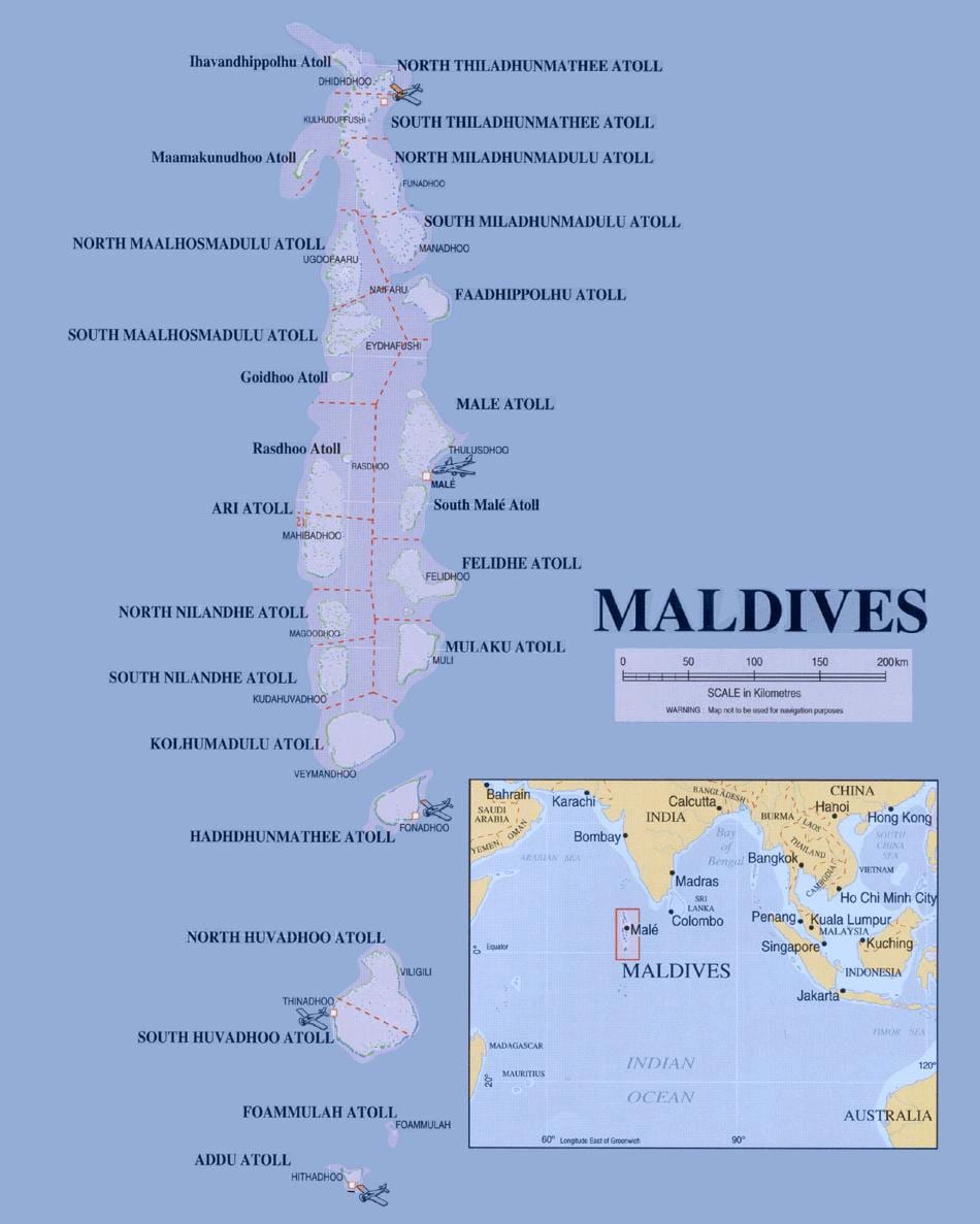 maladewa feri rute peta