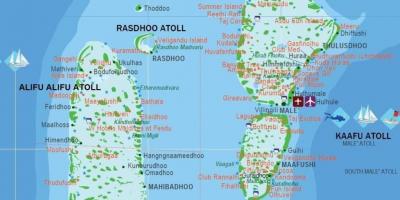 Maladewa negara di peta dunia