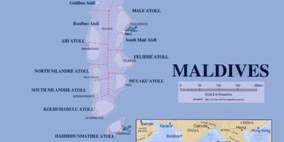 Maladewa feri rute peta