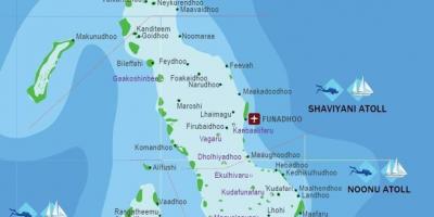 Peta pantai maladewa