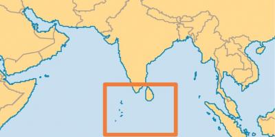 Maldives island lokasi pada peta dunia